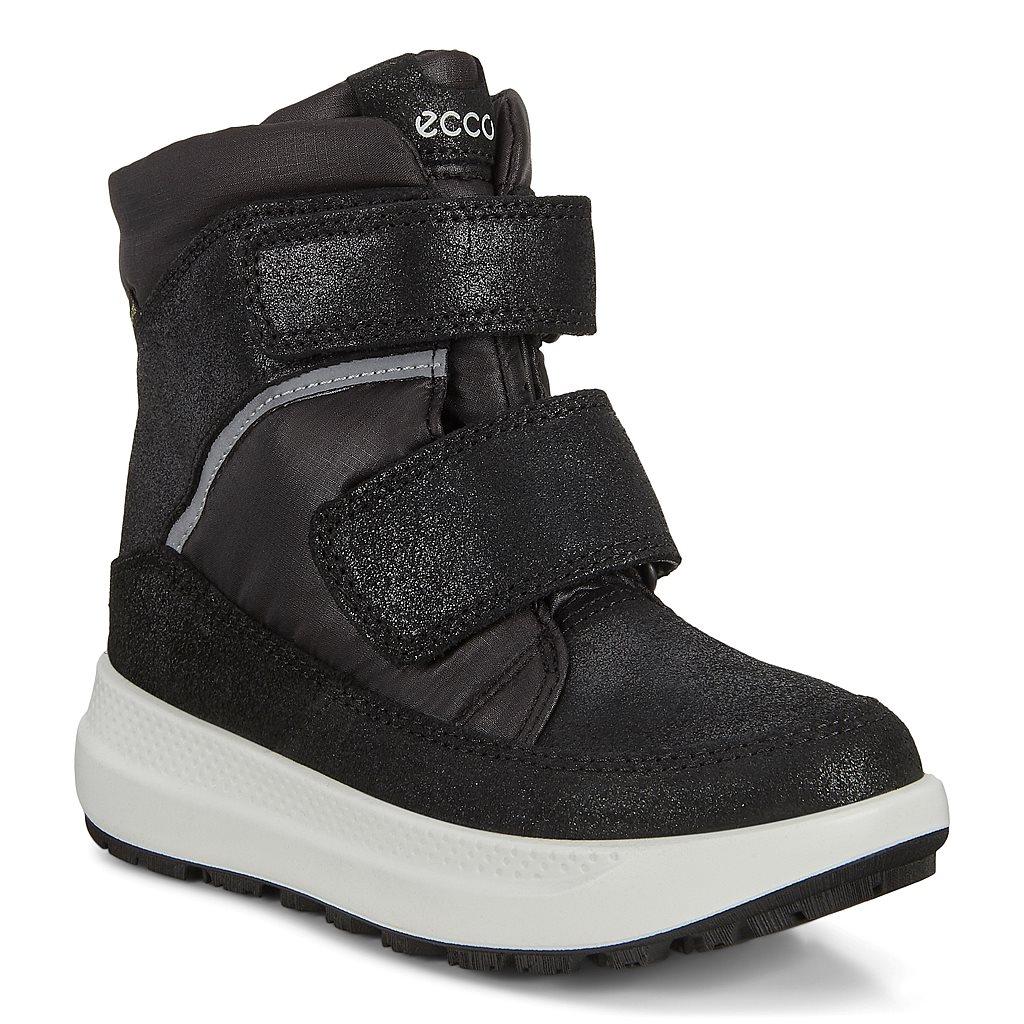 Ecco Solice K Girls Snow Boots In Black Sale - India KNM-176294